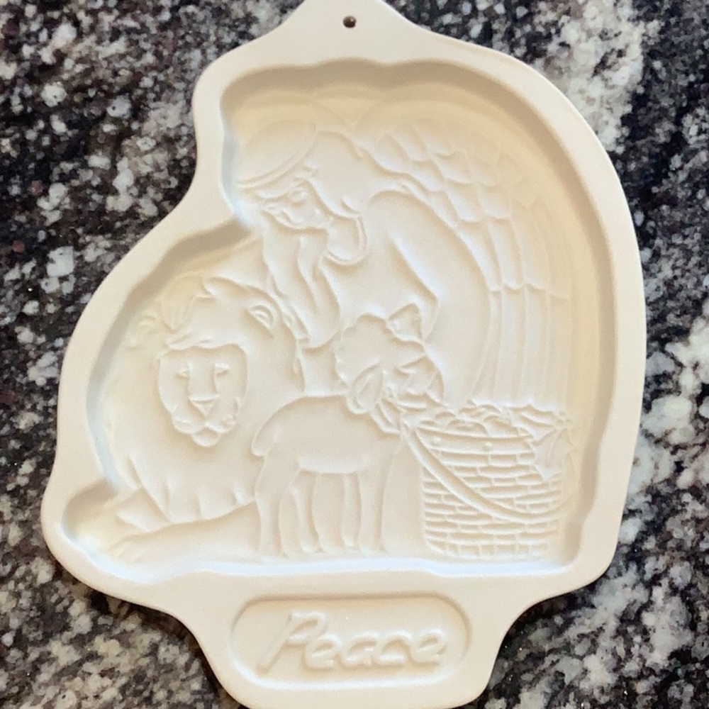 Longaberger Pottery Angel Series Cookie Mold (1993)